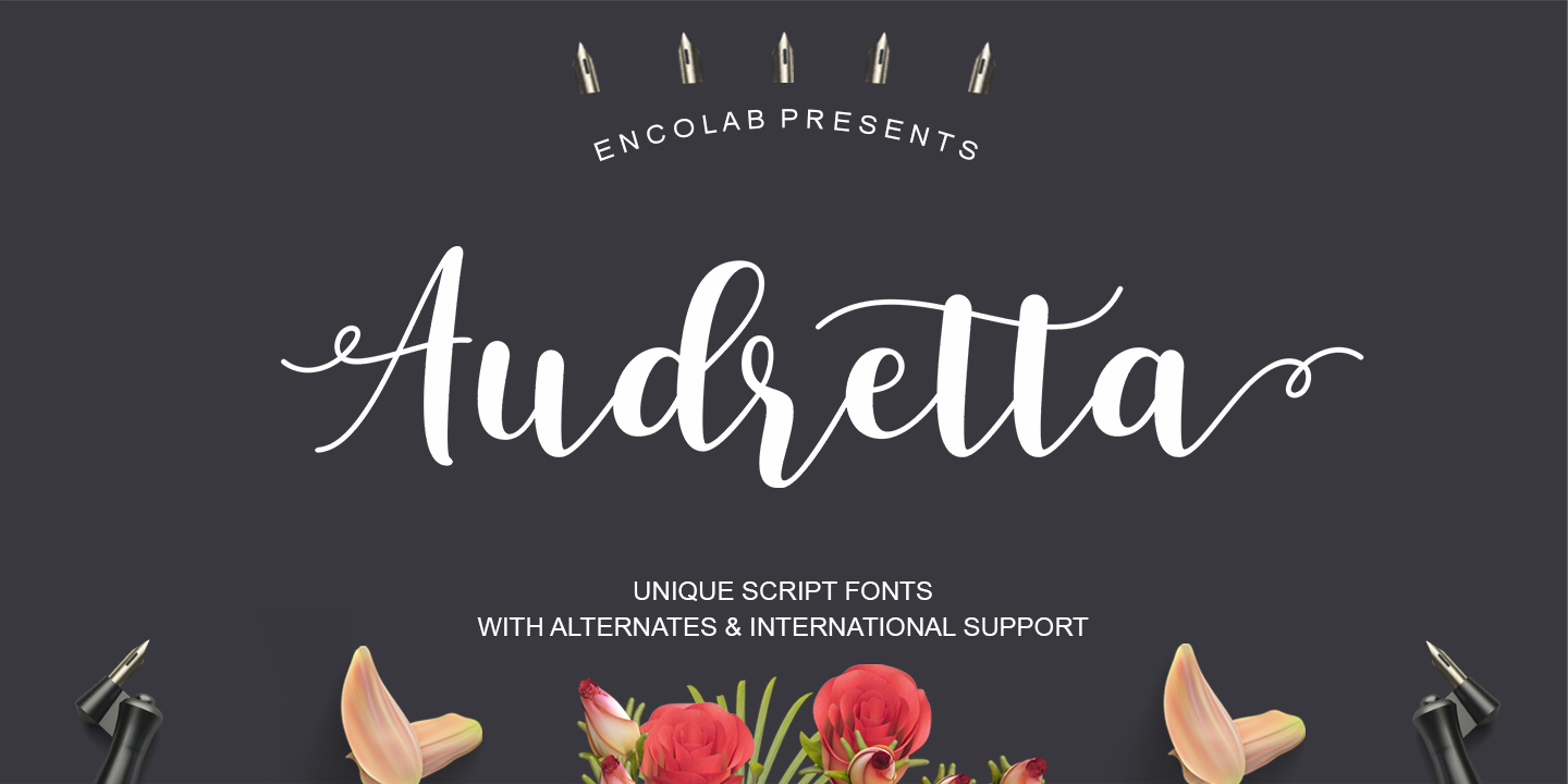 Пример шрифта Audretta